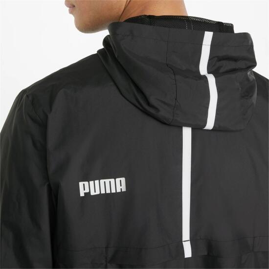 Puma ESS Solid Windbreaker SİYAH Erkek Eşofman Üstü - 5