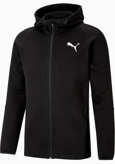 Puma EVOSTRIPE Core FZ Hoodie SİYAH Erkek Eşofman Üstü - 1