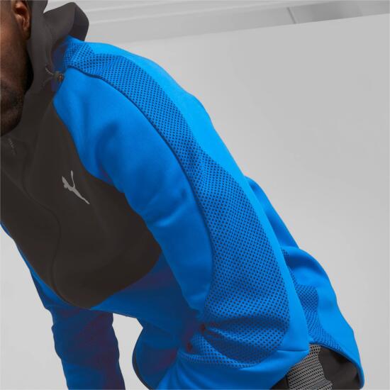 Puma EVOSTRIPE Full-Zip Hoodie DK Mavi Erkek Eşofman Üstü - 2