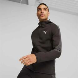 Puma EVOSTRIPE Full-Zip Hoodie DK SİYAH Erkek Eşofman Üstü - 1