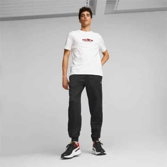 Puma Ferrari Race Graphic Tee 1 BEYAZ Erkek Tshirt - 3