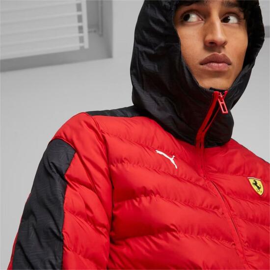 Puma Ferrari Race MT7 Ecolite Padded Jacket Kırmızı Erkek Mont - 2