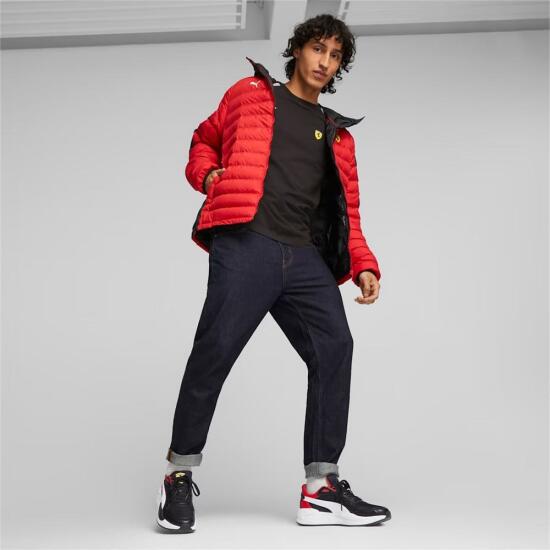 Puma Ferrari Race MT7 Ecolite Padded Jacket Kırmızı Erkek Mont - 4