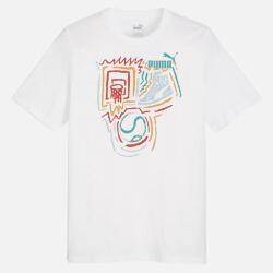 Puma GRAPHICS Year of Sports Tee BEYAZ Erkek Tshirt - 1