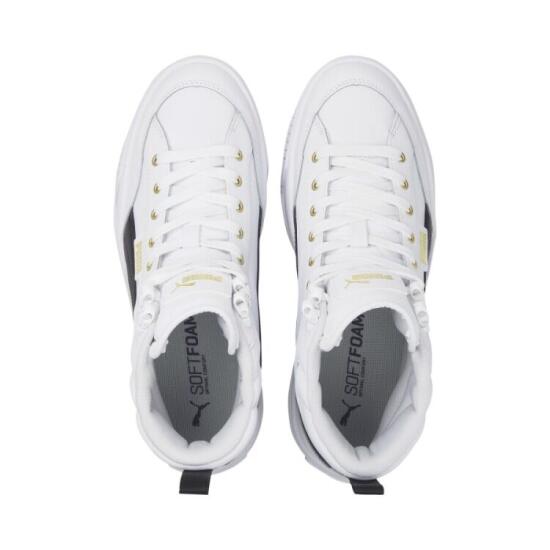 Puma Karmen Mid Puma White-Puma Black BEYAZ Kadın Günlük Ayakkabı - 3