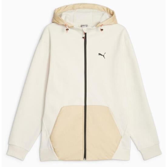 Puma OPEN ROAD Full-Zip Hoodie DK BEYAZ Erkek Eşofman Üstü - 1