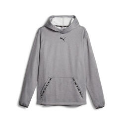 Puma Puma Fit Taped PWRFLEECE Hoodie Gri Erkek Eşofman Üstü - 1