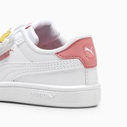 Puma Puma Smash 3.0 Badges V Inf Beyaz-Pembe Çocuk Günlük Ayakkabı - 6