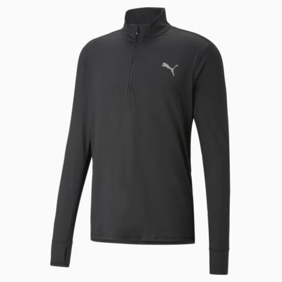 Puma RUN FAVORITE 1/4 ZIP M SİYAH Erkek Eşofman Üstü - 6