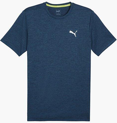 Puma RUN FAVORITE HEATHER TEE M Mavi Erkek Tshirt - 1