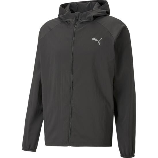 Puma RUN FAVORITE HOODED JACKET SİYAH Erkek Eşofman Üstü - 1