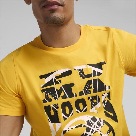 Puma The Hooper Tee 1 SARI Erkek Tshirt - 4