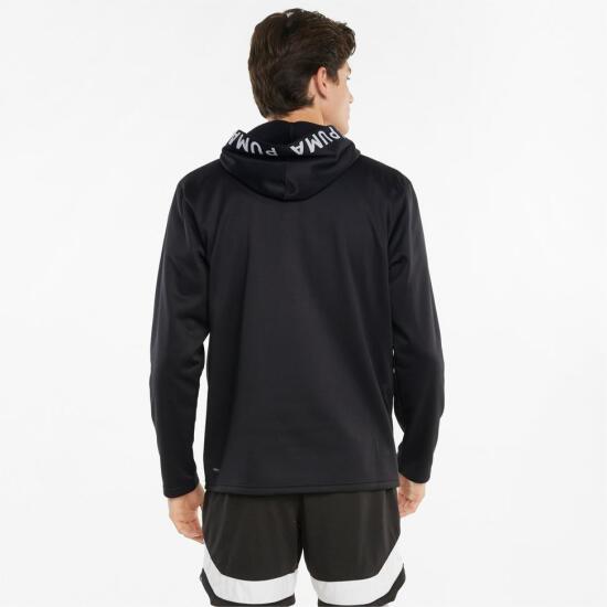 Puma TRAIN PWR FLEECE HOODIE SİYAH Erkek Sweatshirt - 2