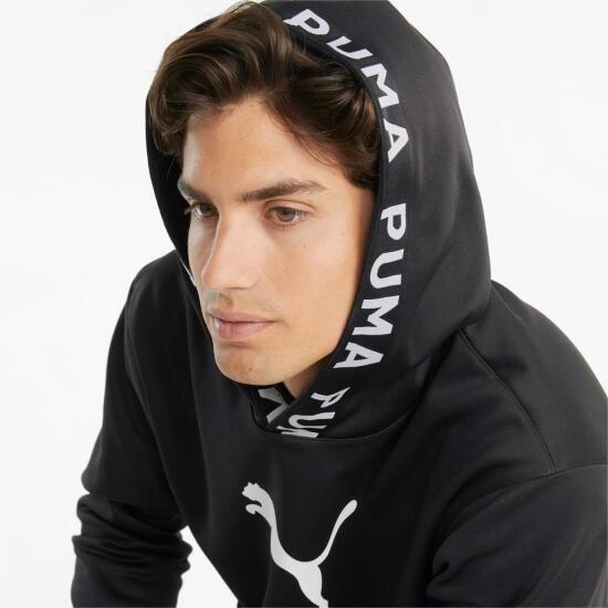 Puma TRAIN PWR FLEECE HOODIE SİYAH Erkek Sweatshirt - 3