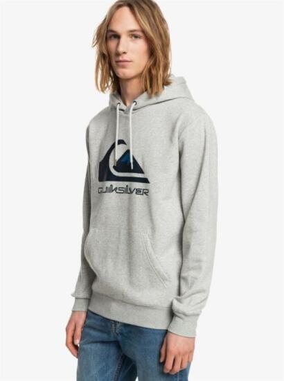 Quiksilver BIG LOGO HOOD Gri Erkek Sweatshirt - 2