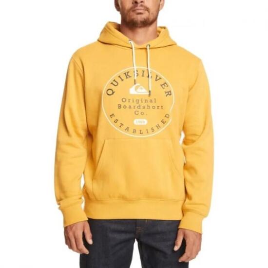 Quiksilver CIRCLE TRIM HOOD SARI Erkek Sweatshirt - 1