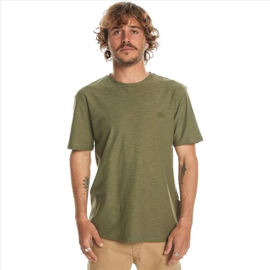 Quiksilver SLUB ROUNDNECK Haki Erkek Tshirt - 3