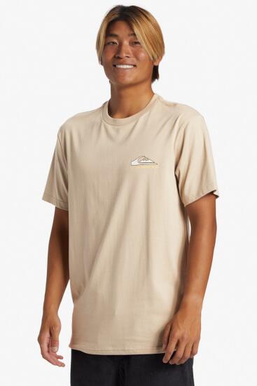 Quiksilver STEP UP MOR Bej Erkek Tshirt - 2