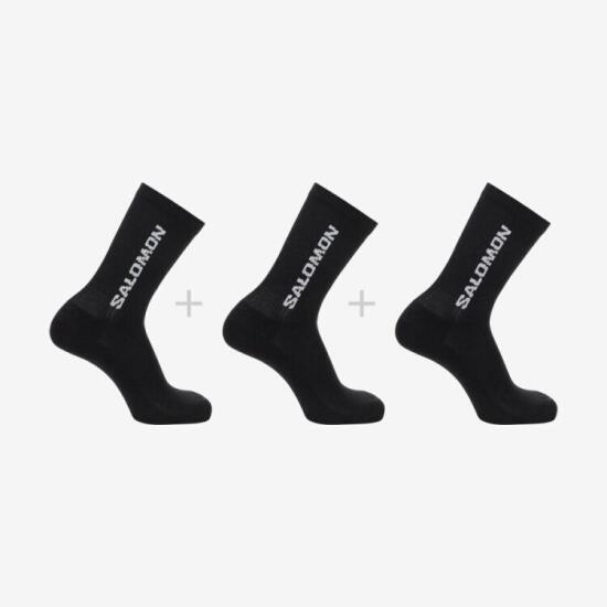 Salomon EVERYDAY CREW 3-PACK SİYAH Unisex Çorap - 1