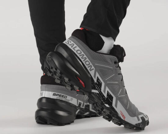 Salomon SPEEDCROSS 6 Gri Erkek Koşu Ayakkabısı - 9