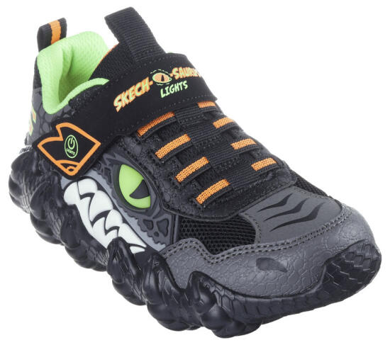 Skechers SKECH-O-SAURUS LİGHTS - RAPİD-DİNO SİYAH Çocuk Günlük Ayakkabı - 4