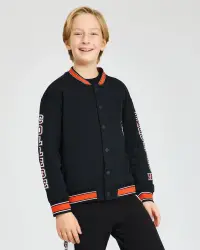 Skechers B 2XI-Lock Bomber Jacket SİYAH Çocuk Mont - 1