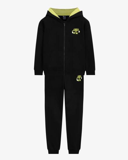 Skechers B Heavy Weight Fleece Suit Track Suit SİYAH Çocuk Eşofman Takımı - 1