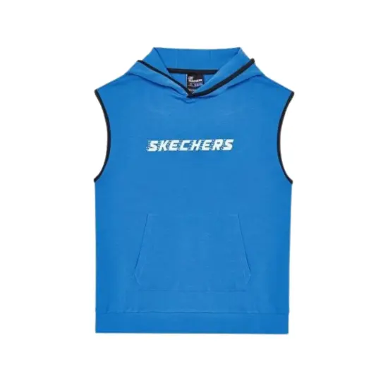 Skechers B LW Fleece Hoodie Sweatshirt Mavi Çocuk Sweatshirt - 1