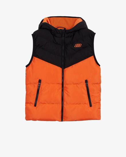 Skechers B Outerwear Padded Vest Turuncu Çocuk Yelek - 1