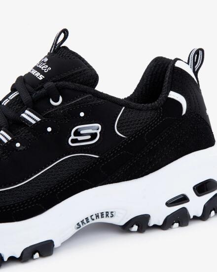 Skechers DLITES-MARCH FORWARD Siyah-Beyaz Kadın Sneaker Ayakkabı - 6