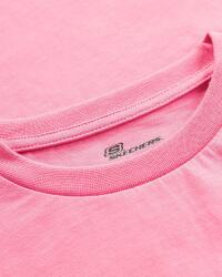 Skechers Essential G Short Sleeve T-Shirt Pembe Çocuk Tshirt - 9