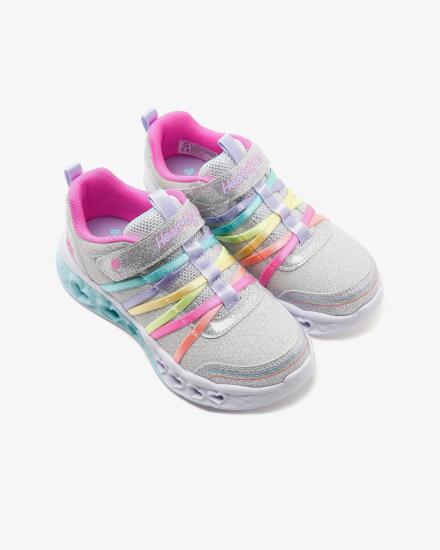 Skechers FLUTTER HEART LİGHTS Gri Çocuk Günlük Ayakkabı - 6