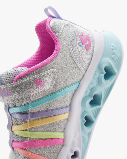 Skechers FLUTTER HEART LİGHTS Gri Çocuk Günlük Ayakkabı - 7