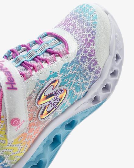 Skechers FLUTTER HEART LİGHTS-LOVES Wİ BEYAZ Çocuk Günlük Ayakkabı - 8