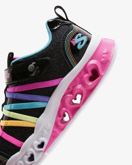 Skechers FLUTTER HEART LİGHTS SİYAH Çocuk Günlük Ayakkabı - 5