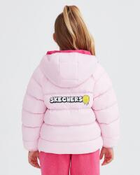 Skechers G Outerwear Reversible Coated Jacket Pembe Çocuk Mont - 3