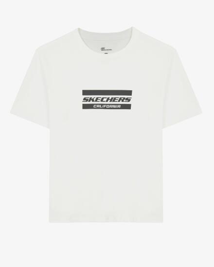 Skechers Graphic T-Shirt M Short Sleeve BEYAZ Erkek Tshirt - 6