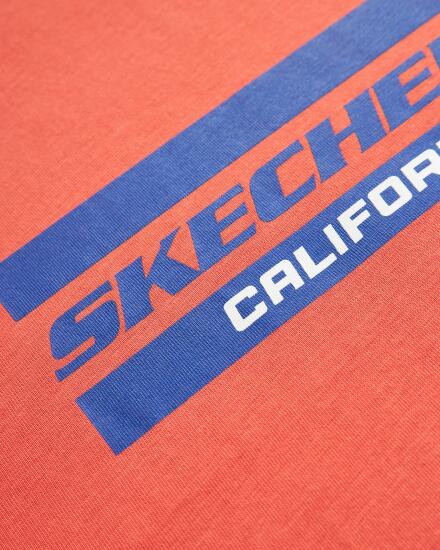 Skechers Graphic T-Shirt M Short Sleeve KIRMIZI Erkek Tshirt - 4