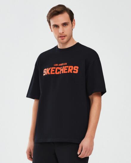 Skechers Graphic T-Shirt M Short Sleeve SİYAH Erkek Tshirt - 2