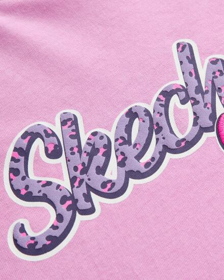 Skechers Graphic Tee G Short Sleeve Pembe Çocuk Tshirt - 5