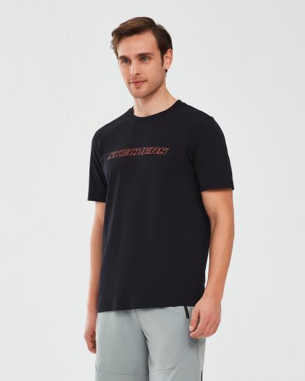 Skechers Graphic Tee M Crew Neck T-Shirt SİYAH Erkek Tshirt - 3