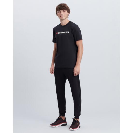 Skechers M Graphic Tee Big Logo T-Shirt SİYAH Erkek Tshirt S212956-001 - 1