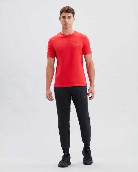 Skechers M New Basics Crew Neck T-Shirt KIRMIZI Erkek Tshirt - 2