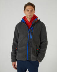 Skechers M Outdoor Fleece Full Zip Sherpa Gri Erkek Sweatshirt - 1