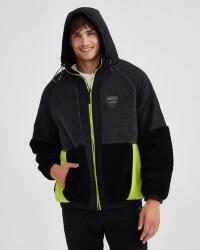 Skechers M Outdoor Fleece Full Zip Sherpa SİYAH Erkek Polar - 5