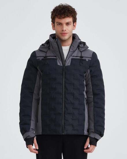 Skechers M Outerwear Padded Jacket Antrasit Erkek Mont - 1