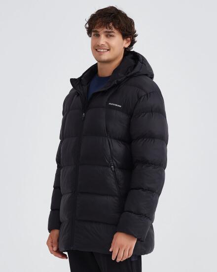 Skechers M Outerwear Padded Jacket SİYAH Erkek Mont - 4