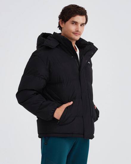 Skechers M Outerwear Padded Jacket SİYAH Erkek Mont - 6