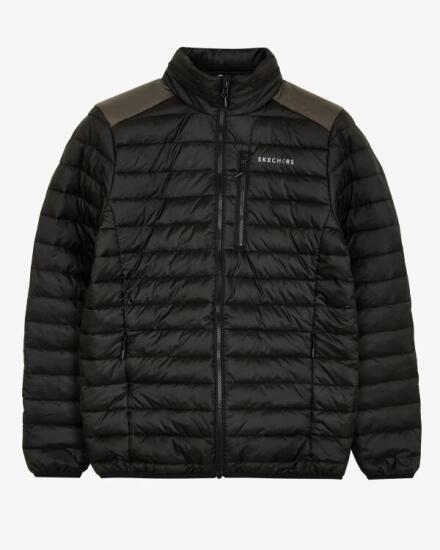 Skechers M Panel Turtle Neck Jacket SİYAH Erkek Mont - 10