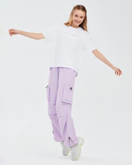 Skechers Micro Collection W Loose Pant Mor Kadın Eşofman Altı - 5